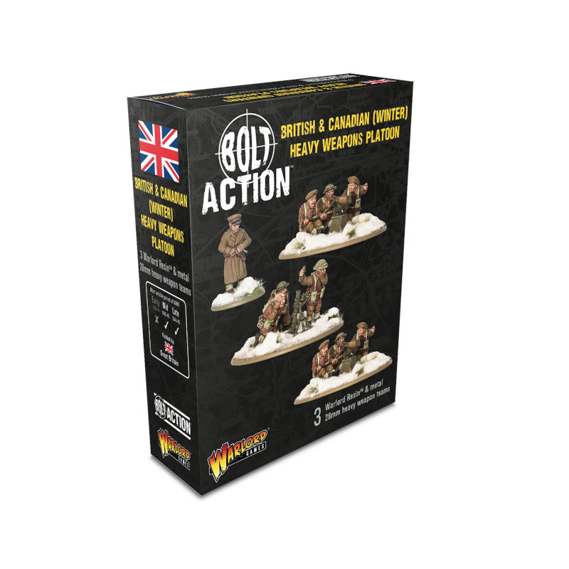 Warlord Bolt Action  British & Canadian Infantry (Winter) Heavy Weapons Platoon