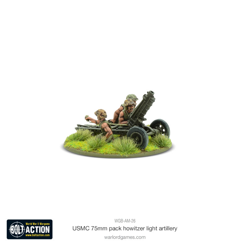 Warlord Bolt Action US Marine Corps 75mm Pack Howitzer Light Artillery
