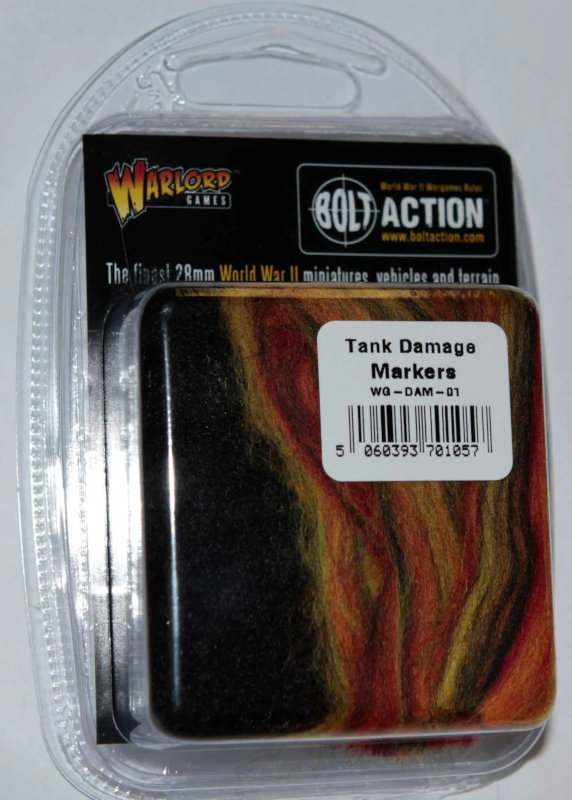 Warlord Bolt Action Tank Damage Markers