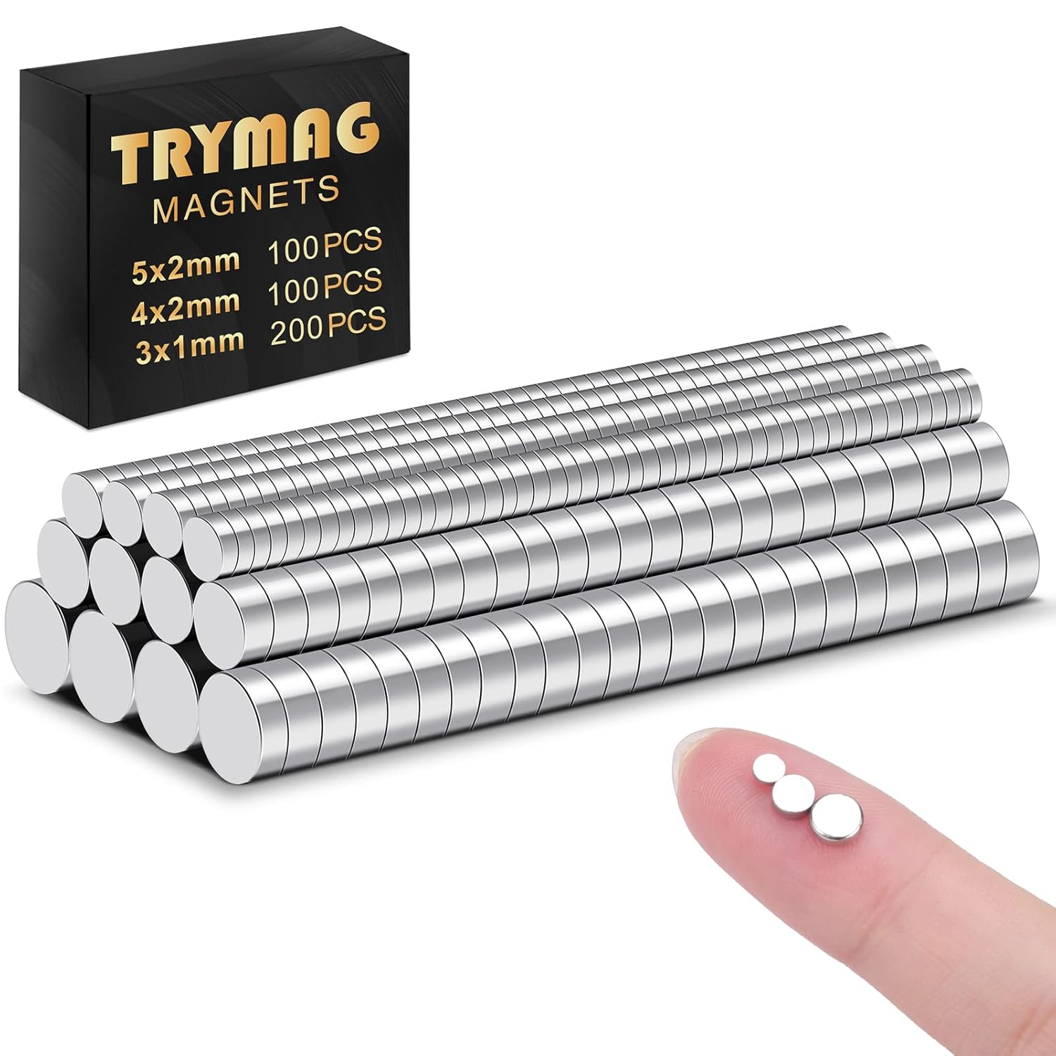 Rare Earth Magnets - 400Pcs , 3 Different Sizes