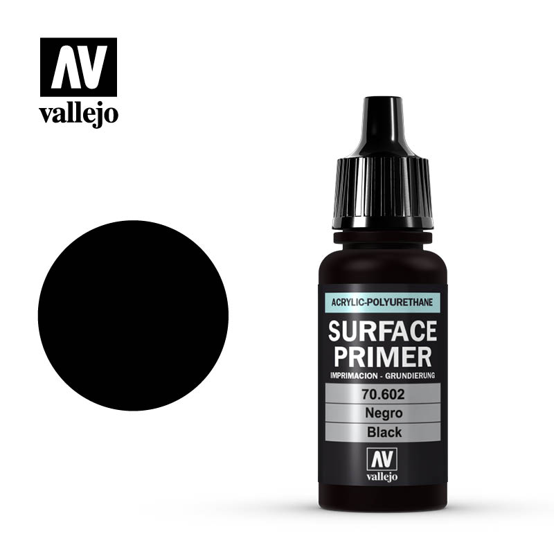 Michigan Toy Soldier Company : Vallejo - Vallejo Surface Primer Black 200ml