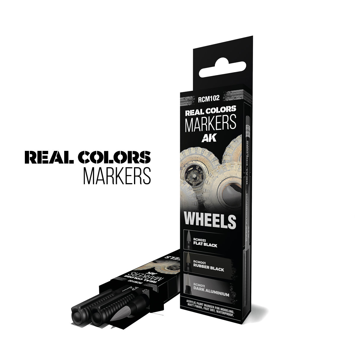 Real Colors Acrylic Paint Marker Wheels Set (3)