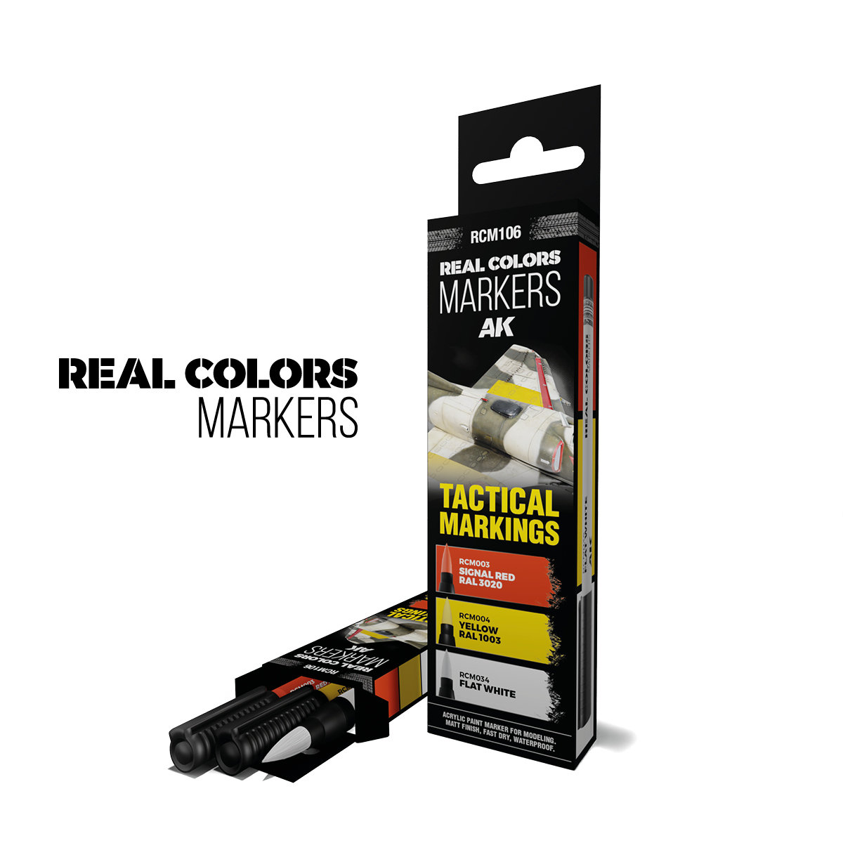 Real Colors Acrylic Paint Marker Tactical Markings Set (3)